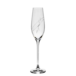 Pezsgős pohár Swarovski kristállyal 210 ml 26,3x6,6 cm S/6