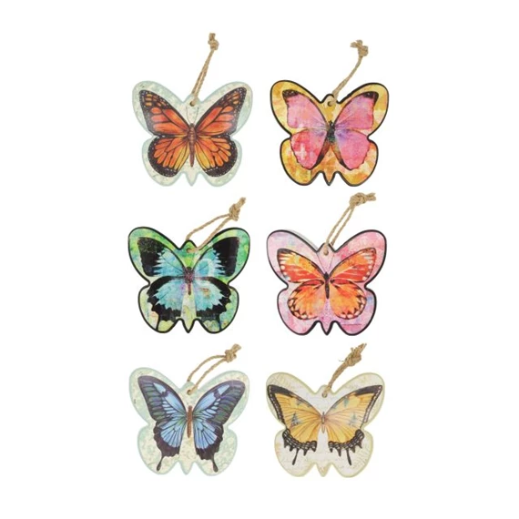 Pillangó akasztós 16x19x0,8 cm 6féle