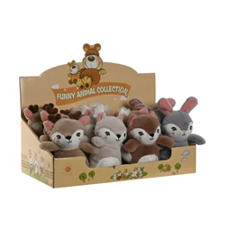 Plüss állatok 10x8x14 cm 4 féle