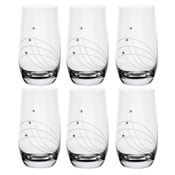 Pohár Swarovski kristállyal 390 ml 13,3x7 cm S/6