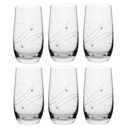 Pohár Swarovski kristállyal 390 ml 13,3x7 cm S/6