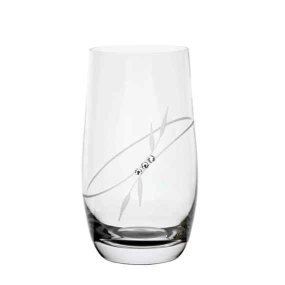 Pohár Swarovski kristállyal 390 ml 13,3x7 cm S/6