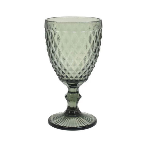 Pohár talpas, mintás 8,5x17 cm