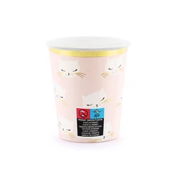 Papírpohár cica, 200 ml S/6