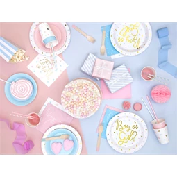 Papírpohár fiú vagy lány, babaváró buli 200 ml S/6