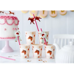 Papírpohár ló, 220 ml, mix S/6