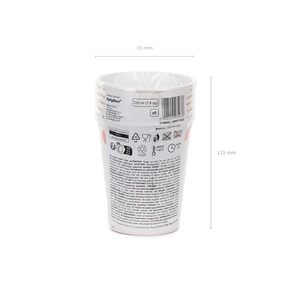 Poharak ló, 220 ml, mix S/6