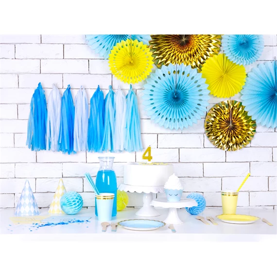 Poharak világoskék 220 ml S/6