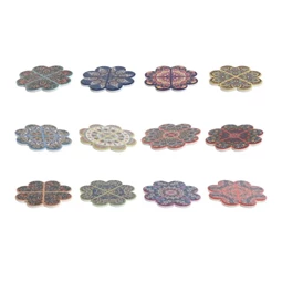Poháralátét Mandala 11,5x11,5x0,5 cm 12 féle