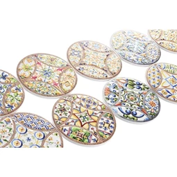 Poháralátét csempe 11x11x0,5 cm 12 féle