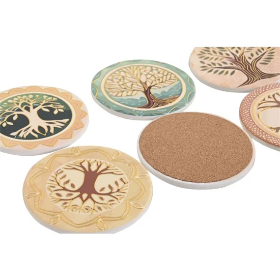 Poháralátét 10,8x10,8x0,7 cm 12 féle