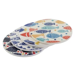 Poháralátét, halak 11x11x0,7 cm 12 féle