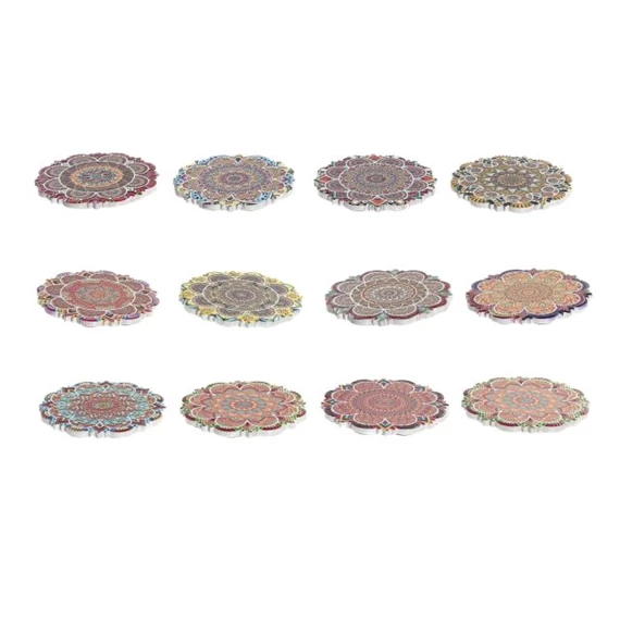 Poháralátét mandala 10,8x10,8x0,7 cm 12 féle