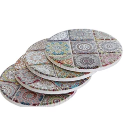 Poháralátét szett 10,8x10,8x0,7 cm S/4