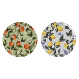 Poháralátét szett 10x10x0,5 cm 2 féle S/4