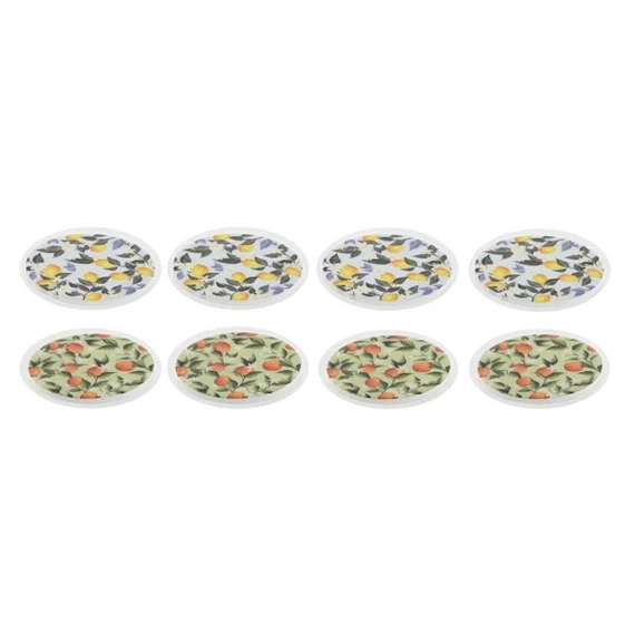 Poháralátét szett 10x10x0,5 cm 2 féle S/4