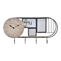 Polc falra órával 52x10x26 cm