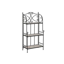 Polc kovácsoltvas, mozaik mintával 54x29x121 cm