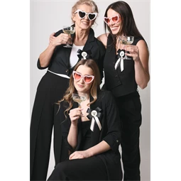 Rozetta 40. születésnapra 11x17 cm krém-fekete