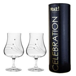 Rumos pohár Swarovski kristállyal 220 ml 13,3x7,5 cm S/2