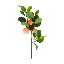 Selyemvirág ág almával, levelekkel 30x5x80 cm