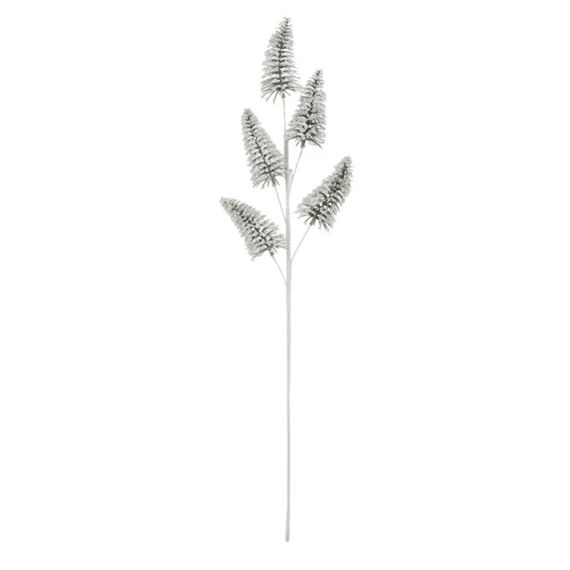 Selyemvirág ág fenyő, jeges 63 cm