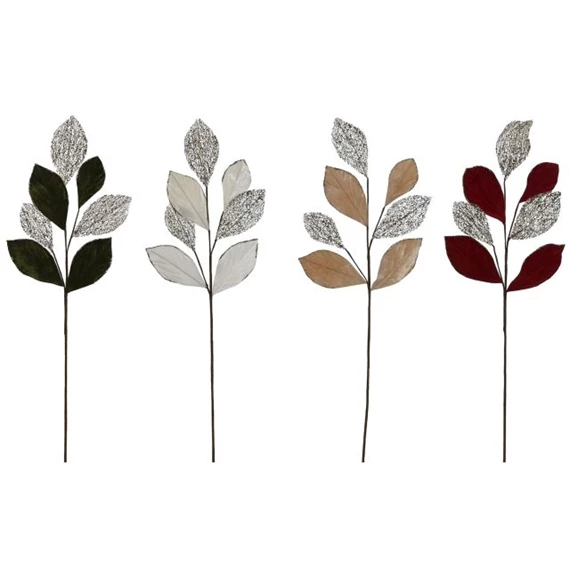 Selyemvirág ág leveles 25x25x78 cm 4 féle