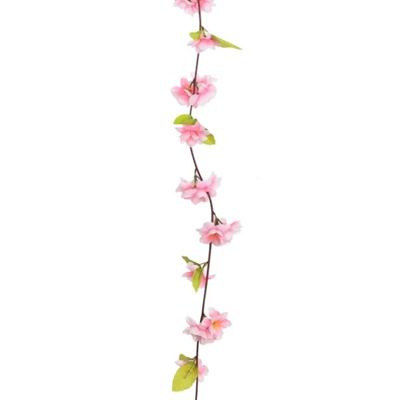 Selyemvirág Barackvirág girland 220 cm