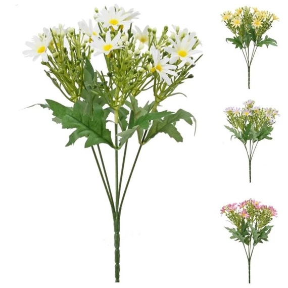 Selyemvirág margaréta csokor 30 cm 4 féle