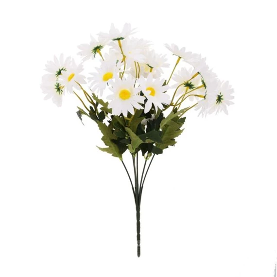 Selyemvirág margaréta csokor 34 cm