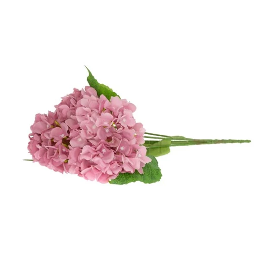 Selyemvirág Hortenzia csokor 5 ágú 55 cm