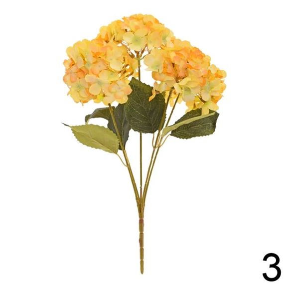 Selyemvirág hortenzia csokor 45 cm 3 féle
