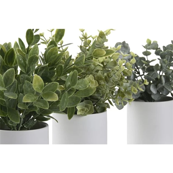 Selyemvirág kaspóban 15x15x20 cm 3 féle