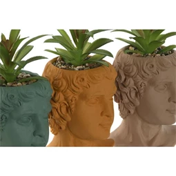 Selyemvirág kaspóban 10,5x10,5x18,5 cm 3 féle