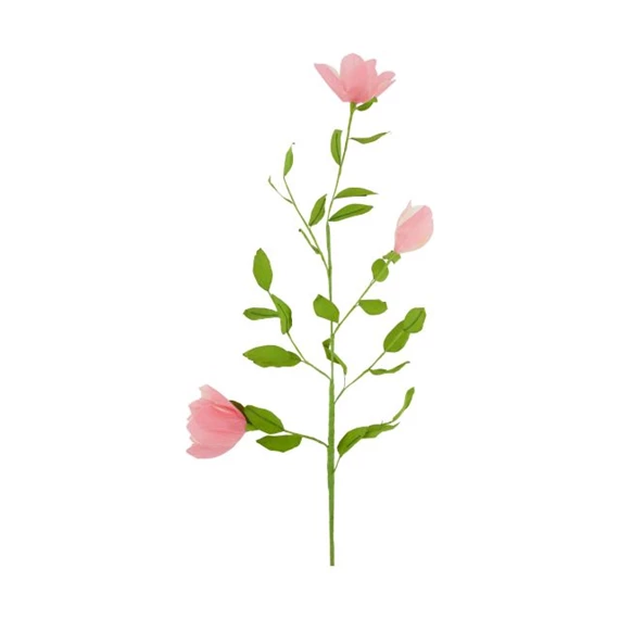 Selyemvirág magnólia 35x35x117 cm