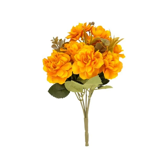 Selyemvirág Mályvarózsa csokor 28 cm