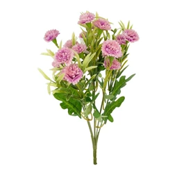 Selyemvirág Miniszegfű csokor 34 cm