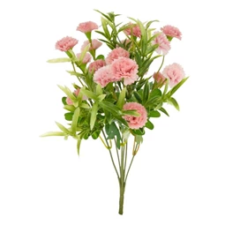 Selyemvirág Miniszegfű csokor 34 cm