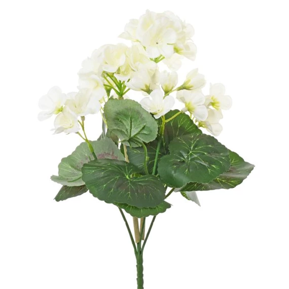 Selyemvirág muskátli csokor 31 cm