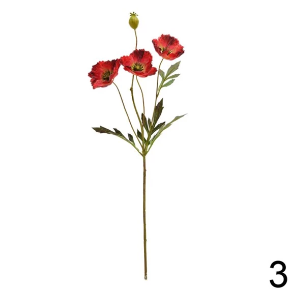 Selyemvirág pipacs 68 cm 5féle