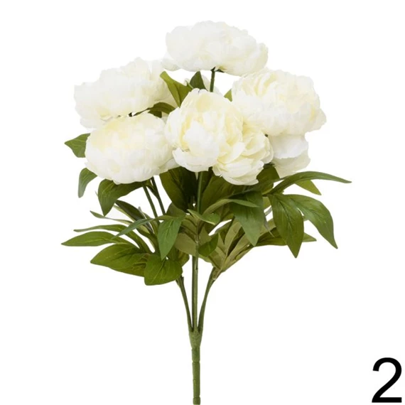 Selyemvirág pünkösdi rózsacsokor 52 cm 3 féle