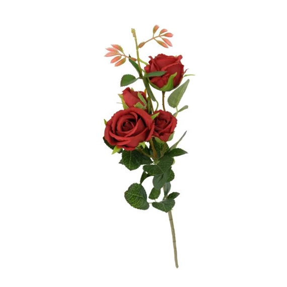 Selyemvirág Rózsa csokros 50x16x13 cm