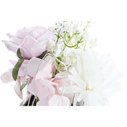 Selyemvirág Rózsa és Krizantém 16x16x25 cm