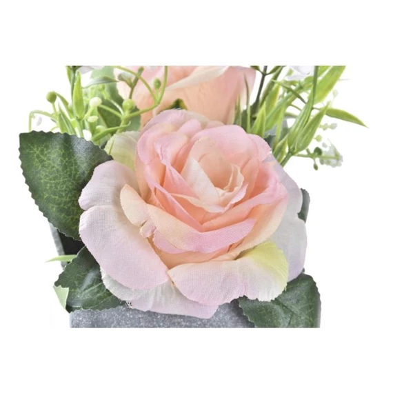 Selyemvirág Rózsa 13x13x18 cm 2 féle