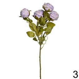 Selyemvirág rózsacsokor 43 cm 6 féle