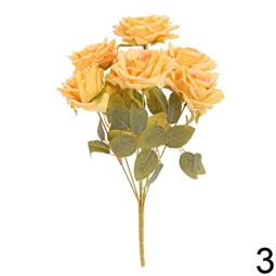 Selyemvirág rózsacsokor 43 cm 3 féle