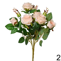 Selyemvirág rózsacsokor 45 cm 4féle