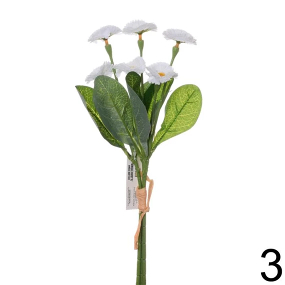 Selyemvirág százszorszép csokor 31 cm 3 féle
