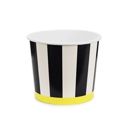Snack vödrök csíkos, 14 cm, mix S/2