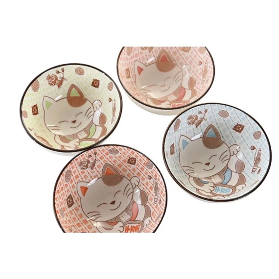 Sushi szett macskás 34x34x6,5 cm S/12